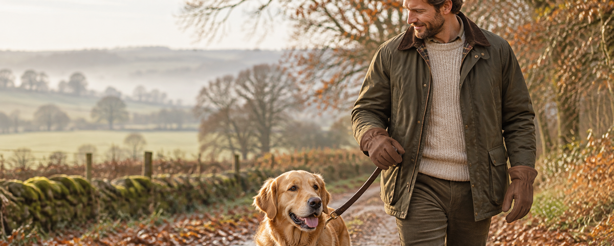 Countryside walk in autumn