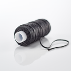 Black Braided Wax Cord - 25 yards