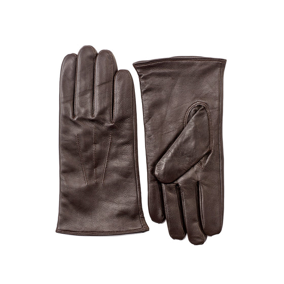 Men's Nappa Leather Gloves - Mocca